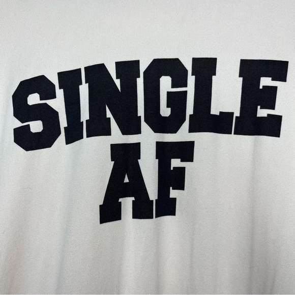 NEW Wildfox Women Sweater Small Pink Oversized boxy Single AF Scoop Neck Cream - Picture 6 of 9